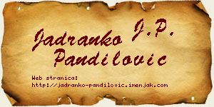 Jadranko Pandilović vizit kartica